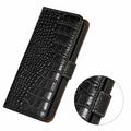 Custodia in Pelle a Portafoglio Serie Crocodile con RFID per Motorola Edge 70 Max