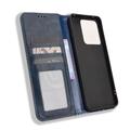 Custodia a Portafoglio con Chiusura Magnetica Retro per Motorola Edge 70 Max - Blu
