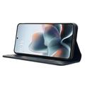 Custodia a Portafoglio con Chiusura Magnetica Retro per Motorola Edge 70 Max - Blu