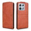 Motorola Edge 70 Max Custodia verticale con supporto - Marrone