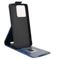 Motorola Edge 70 Max Custodia verticale con supporto - Blu scuro