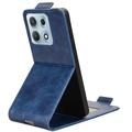 Motorola Edge 70 Max Custodia verticale con supporto - Blu scuro
