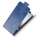 Motorola Edge 70 Max Custodia verticale con supporto - Blu scuro
