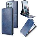 Motorola Edge 70 Max Custodia verticale con supporto - Blu scuro