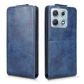 Motorola Edge 70 Max Custodia verticale con supporto - Blu scuro