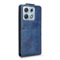 Motorola Edge 70 Max Custodia verticale con supporto - Blu scuro