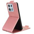 Motorola Edge 70 Max Custodia verticale con supporto - Oro rosa