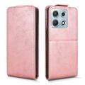 Motorola Edge 70 Max Custodia verticale con supporto - Oro rosa