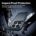 Custodia in TPU spazzolato per Motorola Edge 70 Pro - Fibra di Carbonio - Blu
