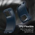Custodia in TPU spazzolato per Motorola Edge 70 Pro - Fibra di Carbonio - Blu