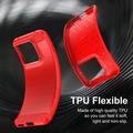 Custodia in TPU spazzolato per Motorola Edge 70 Pro - Fibra di Carbonio - Rossa