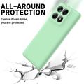 Custodia in silicone liquido con cinghia a mano per Motorola Edge 70 Pro - Verde