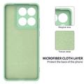 Custodia in silicone liquido con cinghia a mano per Motorola Edge 70 Pro - Verde