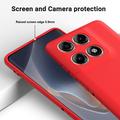 Custodia in silicone liquido con cinghia a mano per Motorola Edge 70 Pro - Rossa