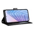 Custodia a portafoglio trapuntata lusso per Motorola Edge 70 Pro