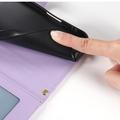 Custodia a portafoglio trapuntata lusso per Motorola Edge 70 Pro - Viola