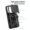 Custodia ibrida con anello rotante e protezione per fotocamera per Motorola Edge 70 Pro - Nera