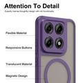 Custodia MagSafe UltraGuard Matte per Motorola Edge 70 Pro - Viola scuro