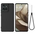 Custodia in silicone liquido con cinghia a mano per Motorola Moto G 2026/G Play 2026