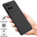 Custodia in silicone liquido con cinghia a mano per Motorola Moto G 2026/G Play 2026 - Nera