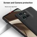 Custodia in silicone liquido con cinghia a mano per Motorola Moto G 2026/G Play 2026 - Nera