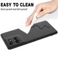 Custodia in silicone liquido con cinghia a mano per Motorola Moto G 2026/G Play 2026 - Nera