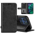 Custodia a portafoglio con chiusura magnetica per Motorola Moto G Stylus 5G (2025)/Edge 60 Stylus - Nera