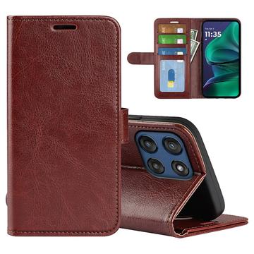 Custodia a portafoglio con chiusura magnetica per Motorola Moto G Stylus 5G (2025)/Edge 60 Stylus - Marrone