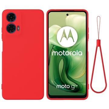 Custodia in Silicone Liquido per Motorola Moto G04/G24