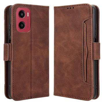 Custodia a Portafoglio Serie Cardholder per Motorola Moto G05/E15 - Marrone