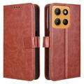 Custodia a portafoglio con chiusura magnetica per Motorola Moto G15/G15 Power - Marrone