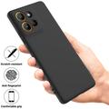 Custodia in silicone liquido con cinghia a mano per Motorola Moto G17 Power/G17/G15