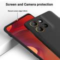 Custodia in silicone liquido con cinghia a mano per Motorola Moto G17 Power/G17/G15