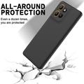 Custodia in silicone liquido con cinghia a mano per Motorola Moto G17 Power/G17/G15
