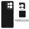 Custodia in silicone liquido con cinghia a mano per Motorola Moto G17 Power/G17/G15