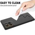Custodia in silicone liquido con cinghia a mano per Motorola Moto G17 Power/G17/G15