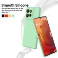 Custodia in silicone liquido con cinghia a mano per Motorola Moto G17 Power/G17/G15