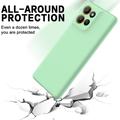 Custodia in silicone liquido con cinghia a mano per Motorola Moto G17 Power/G17/G15