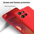 Custodia in silicone liquido con cinghia a mano per Motorola Moto G17 Power/G17/G15 - Rossa