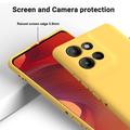 Custodia in silicone liquido con cinghia a mano per Motorola Moto G17 Power/G17/G15 - Gialla