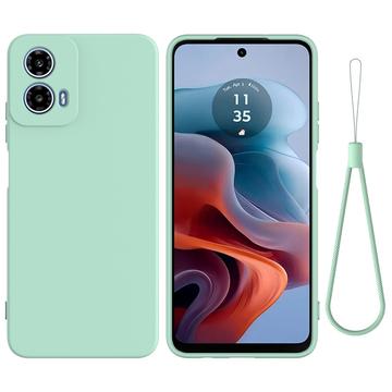 Custodia in Silicone Liquido per Motorola Moto G34 - Verde