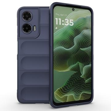 Cover in TPU Rugged per Motorola Moto G35 - Blu Scuro