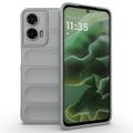 Cover in TPU Rugged per Motorola Moto G35 - Grigio Chiaro