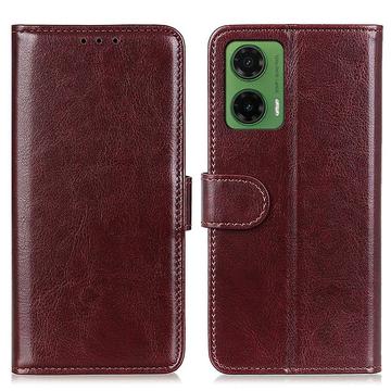Custodia a portafoglio con chiusura magnetica per Motorola Moto G35 - Marrone