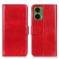 Custodia a portafoglio con chiusura magnetica per Motorola Moto G35 - Rossa