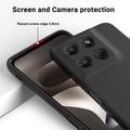 Custodia in silicone liquido con cinghia a mano per Motorola Moto G37/G37 Power/G47