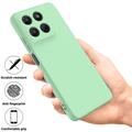 Custodia in silicone liquido con cinghia a mano per Motorola Moto G37/G37 Power/G47 - Verde