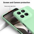 Custodia in silicone liquido con cinghia a mano per Motorola Moto G37/G37 Power/G47 - Verde