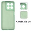 Custodia in silicone liquido con cinghia a mano per Motorola Moto G37/G37 Power/G47 - Verde