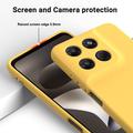 Custodia in silicone liquido con cinghia a mano per Motorola Moto G37/G37 Power/G47 - Gialla